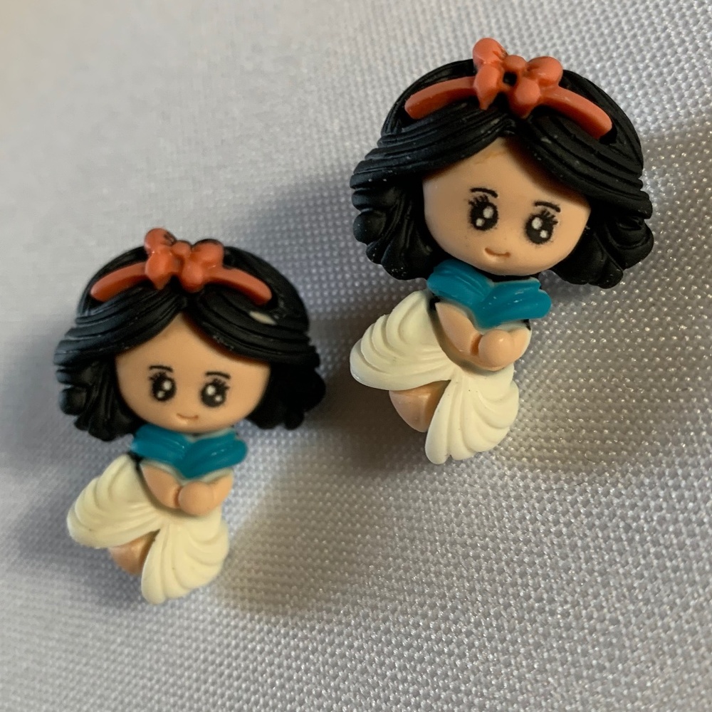 NWT. Handmade Pierced Earrings of Fancy Girls.  For ages 5 and up!